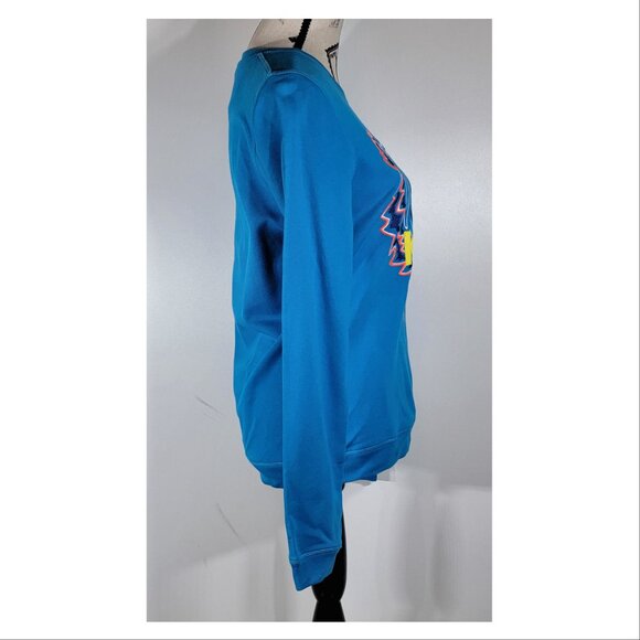 Kenzo Paris Blue Tiger Embroidered Logo Crewneck Sweatshirt, Womens Size Medium - Picture 4 of 8